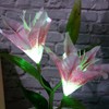 Solar LED Artificial Lily Lamp Simulation Bonsai Decor Flower Light