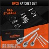HORUSDY 3-Piece Ratchet Set, 1/4” 3/8”, 1/2" Drive Ratchet Handle