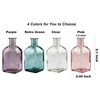 Coastal Style Small Decor Nordic Minimalist Glass Vase,Retro Green Set