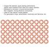Flat Gasket, Copper Washer Kit, Strong Electrical Conductivity, 50 Pieces