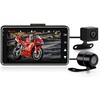 MASO Motorcycle Dash Cameras 3" 1080P HD Action Dual Camera