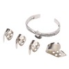 Guitar Pick Set with Alloy Bracelet Stainless Steel Finger Thumb