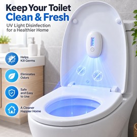 Portable Toilet Sanitizing Lamp for Bathroom Use – USB Rechargeable Compact Design for Toilet Lids and Shoe Cabinets