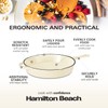 Hamilton Beach Enameled Cast Iron Fry Pan 12-Inch Cream, Cream