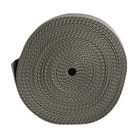 Polypropylene Webbing Straps Tape Backpack Luggage Straps Crafts Outdoor DIY Colours Lengths (Grey, 25mm (1") / 2m)