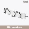 Keypak Minimalistic Wall-Mounted Coat Rack – 4 Hooks on Stylish