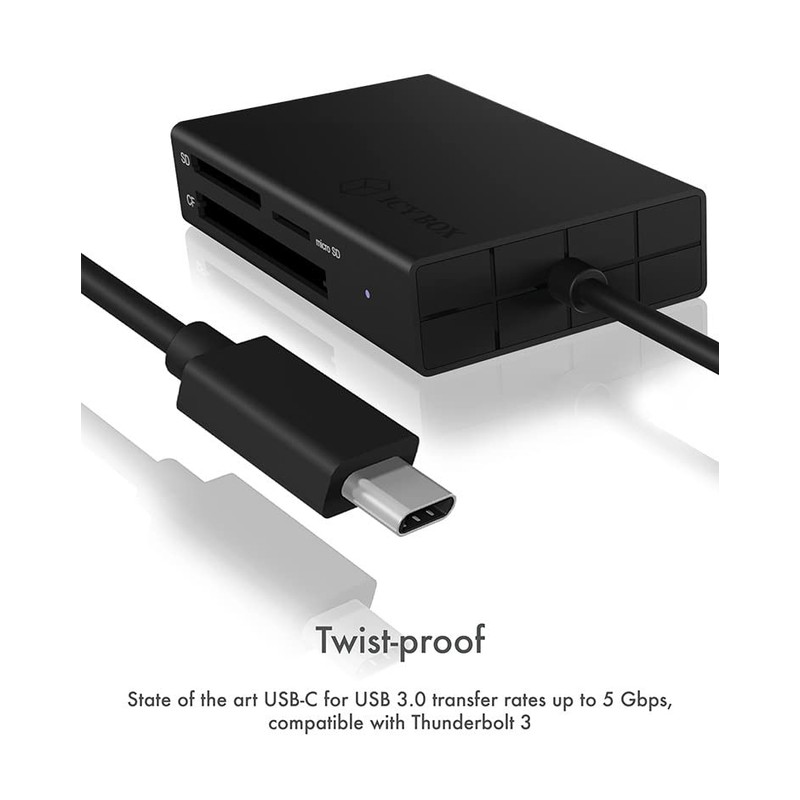 ICY BOX IB-CR401-C3Type-C USB Memory Card Reader