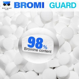 1 Inch 2.5Lbs Bromine Tablet Sanitizer for Spas, Hot Tubs, or Swimming Pools - Pre-Stabilized, Low Odor, Chlorine Alternative