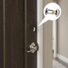 Wellrun Viewer Peephole for 35-55mm Doors,200° Wide Angle Silver Spyhole,Anti-Theft