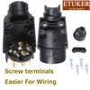 ETUKER 7-Pin Trailer Plug, 12 V Trailer Plug 7 Pin