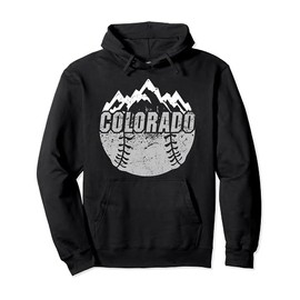 Colorado Baseball Rocky Mountains Design Pullover Hoodie
