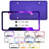 Silicone Back Guard Bottom Cut Out Corner License Plate Frame