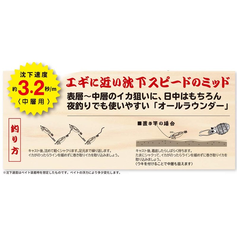 Duel Yo-Zuri A1778-LGLI 01: Sushi Q Squid Jig, For Middle