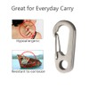 TI-EDC Titanium High Strength 41mm Quick Release Keychain Carabiner Snap