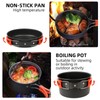 VIPITH 13Pcs Camping Cookware Set, Orange, Aluminum Alloy & Stainless