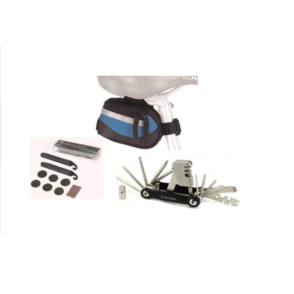EyezOff Bicycle Saddle Bag with Tool Kit Tired Lever Tyre