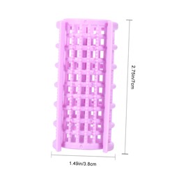 Baluue 20pcs Hair Rollers No Heat Curlers Plastic Hair Curling Drum Rollers Multicolored