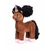 Armani, Black Unicorn Plush Toy with Afro Puffs - 12