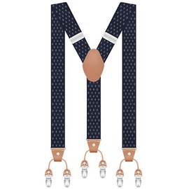 SupSuspen Men's Straight Type Garter Grip Shirt Stays & Non-slip Locking Clamps