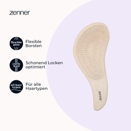 Zenner Rundbürste – Lockenbürste für alle Haartypen – Sanfte Entwirrung & natürliche Kopfhautmassage mit Volumen-Effekt