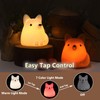 TriPro Fox Silicone Nursery Night Light,Auto Shut Down,Room Decor Desk