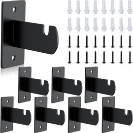 8 Pcs Gridwall Mount Brackets with Screws, Gridwall Brackets for Grid Panels Clothing Store Cloakroom Retail Display Garage Wall Organization (8)