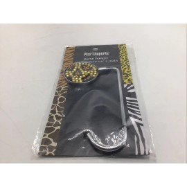 Pier 1 Imports Purse Hanger Hook Under Table Storage Black Gold New Old Stock