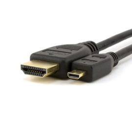 2m/6.5ft High Speed Micro HDMI Type D to HDMI Type A Connection Cable for Nikon Coolpix L820 Camera to TV, HDTV, LCD, Plasma, Monitor with HDMI Port - Supports 1440p, dragontrading®