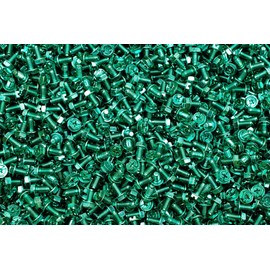 (900) Combo Drive Hex Washer Head 10-32 x 3/8 Grounding Screws #10 Green Zinc