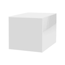 Marketing Holders 6" White Acrylic Display Box with One Open Side No Lid Versatile Preassembled Square Plexiglass Merchandise Storage Bin or Retail Product Riser