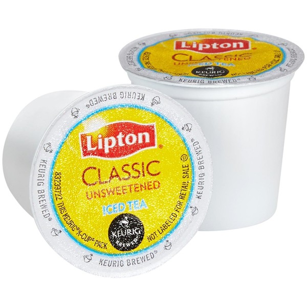Lipton K-Cup Portion Pack for Keurig Brewers, Classic Unsweetened Iced Tea, 24 Count