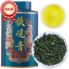 XIXICHA Anxi Tie Guan Yin Oolong Tea Tieguanyin Tea Iron Goddess Oolong Tea Long Lasting Orchid Fragrance Premium Chinese tea High Mountain oolong Tea Grade AAA 安溪铁观音 浓香型 5.29oz/150g