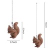 Dotlite Squirrel Ceiling Fan Pull Chain,Cute Realistic Squirrel Animal Fan