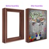Canvas Floater Frames, Wood-Look Floating Frame for 1.25" Deep Finished