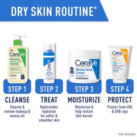 CeraVe Hydrating Foaming Oil Cleanser | Moisturizing Oil Cleanser for Face & Body | Squalane Oil + Hyaluronic Acid + Ceramides | For Dry to Very Dry Skin | Fragrance Free & Residue Free | 19 FL Oz