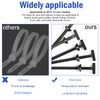 Rylaxzon Cable Tie Buckle, Heavy Duty Self-Locking Nylon Zip Ties,