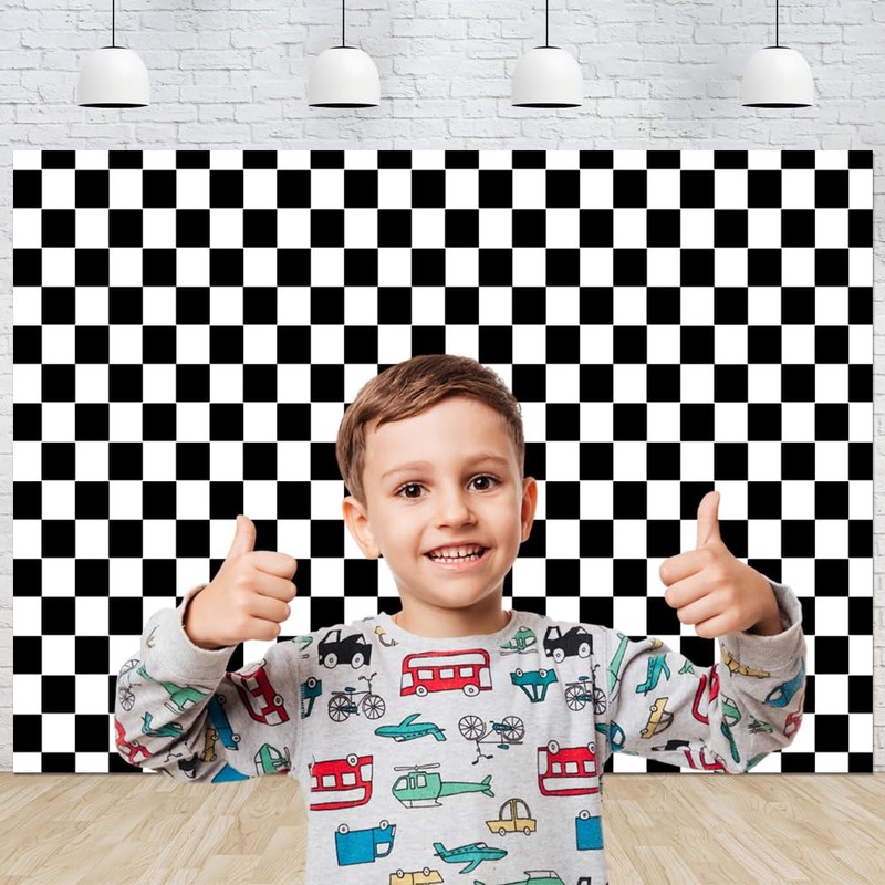 Black and White Checkered Backdrop Photography Backdrops Checker Chess Board