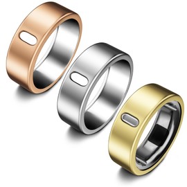 3 Pack Cover Compatible with Oura Ring Gen 4/Oura Ring Gen 3 Horizon/Heritage, Surport Charging with Cover on, Anti-Scratch TPU Protector for Men Women (Size 13, Silver+Gold+Rosegold)