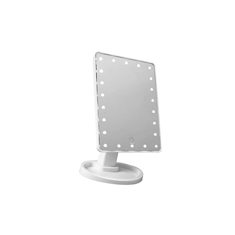 Shanrya Espejo de Maquillaje Iluminado, 16 LED de Brillo Suave
