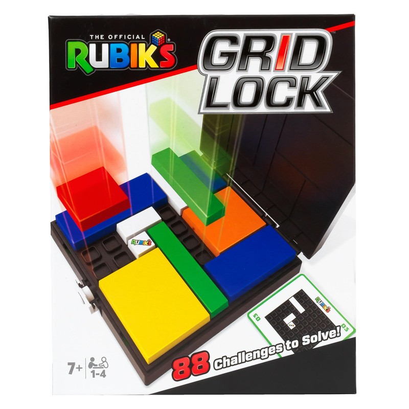 Ideal 11402 Rubik's Gridlock Board Game, Multicolour
