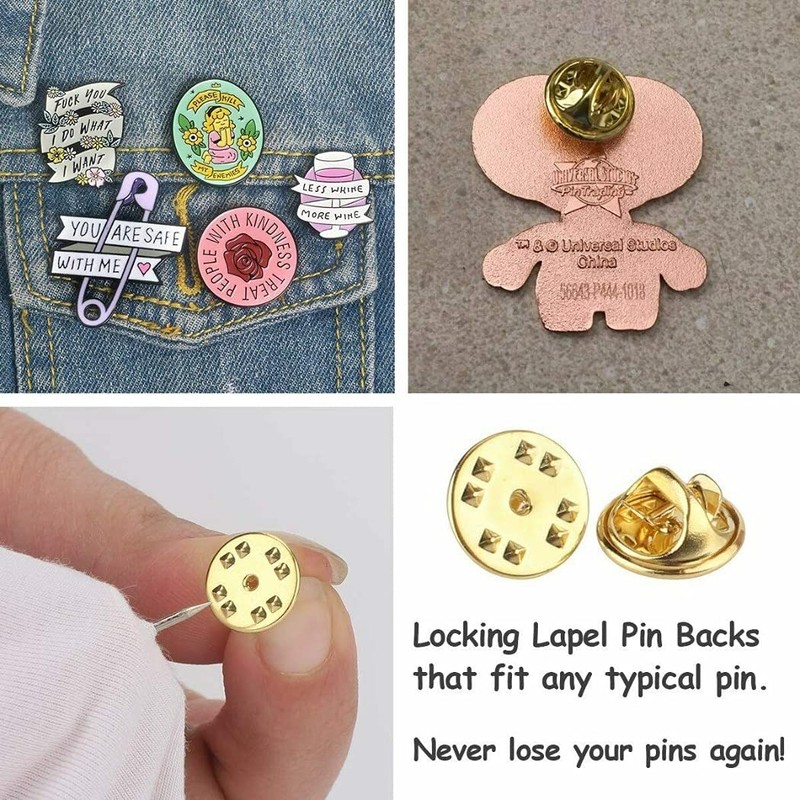 HappyHome 30pcs Pin Hardware Butterfly Tack Butterfly Clasp Handmade Accessory