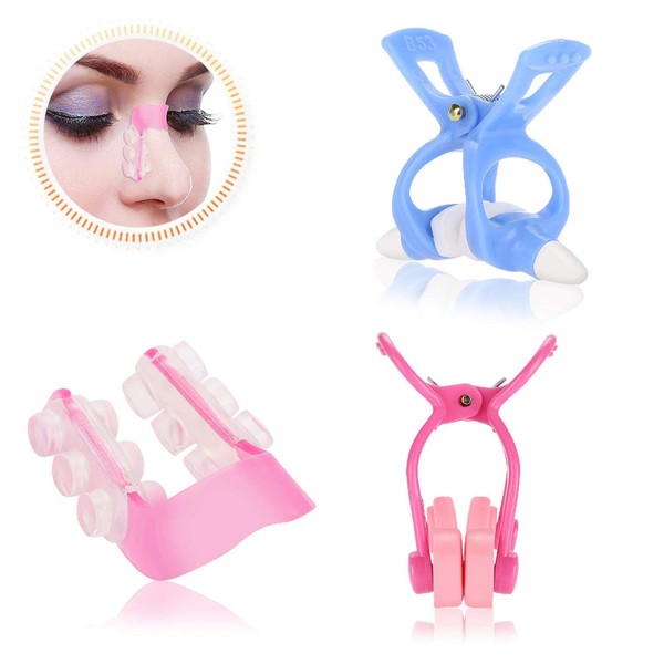 Nose Lift Up Shaping Clip Shaper Kit, 3Pcs/Set Nose Massager Roll Slimmer for Bridge Straightening Correction Nose Higher Set Face Beauty Tool