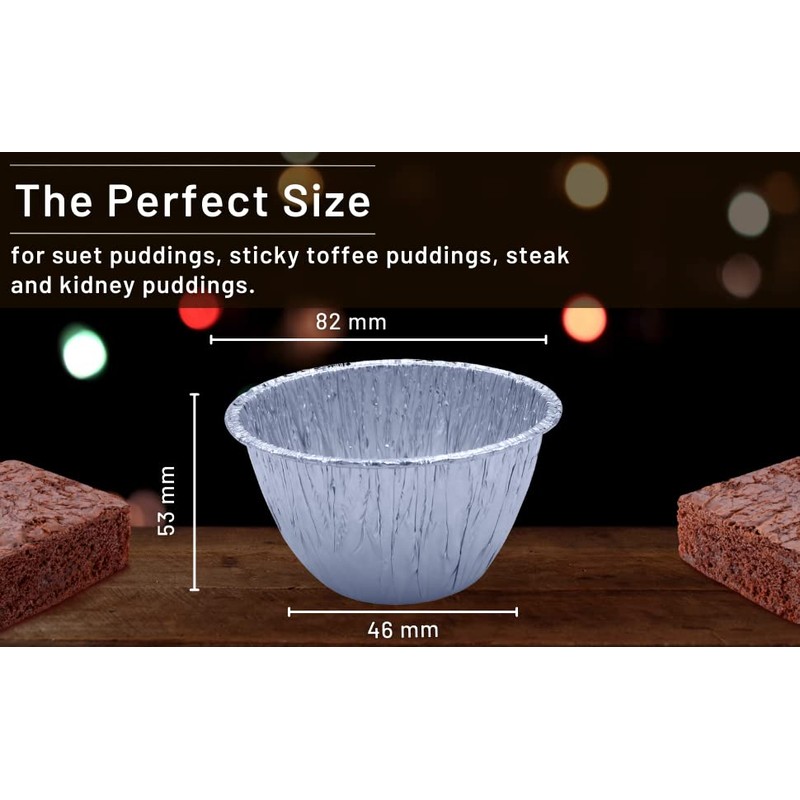 Sunrise Packaging 1Lb Aluminium Pudding Basin Foil [120 x 70