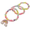 Topkids Accessories Children's Pretty Plastic Bracelet Sets, Colourful Chunky Plastic