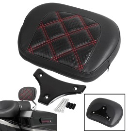 Unbranded PU Leather Sissy Bar Backrest Bracket For Harley Touring Electra Road Glide FLTR