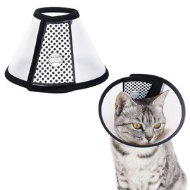 ZXUPOI 1 Pet Collar Plastic Elizabethan Plastic Elizabethan Collar Soft Cat Protective Collar Lightweight Elizabethan Collar for Kittens Puppies XS (15-18 cm)
