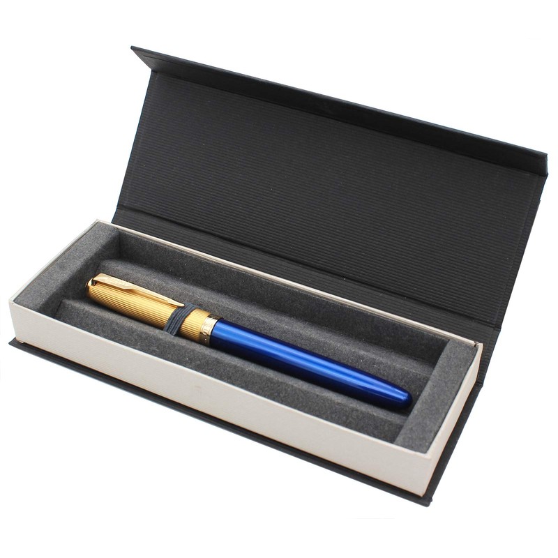Gullor Fountain Pen with Ink Convertor, Golden Screw-on Cap, Fine