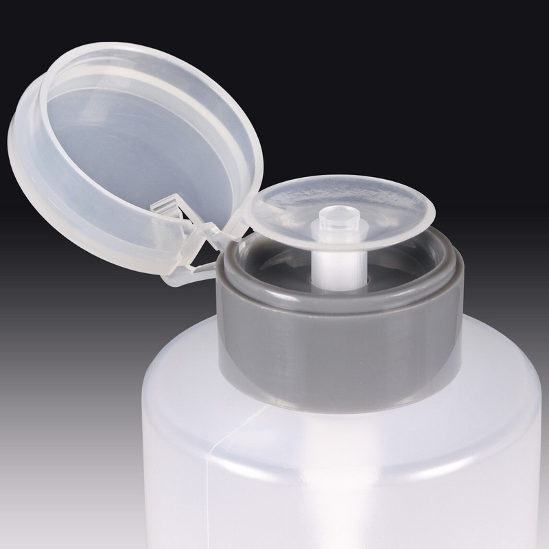 Pana 12 Oz Gray No Words Plastic Liquid Push Down