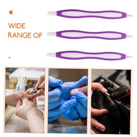 FRCOLOR 9pcs Cuticle Fork Dead Skin Remover Tool Nail Fork Peeler Scraper Manicure Tool for Men Women