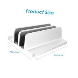 CIYODO Space-Saving Tablet Rack Aluminum Alloy Laptop Rack Wide Base for Home Office